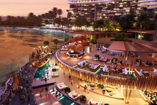 Hình ảnh phối cảnh Beach Club dự án Vega City Nha Trang.