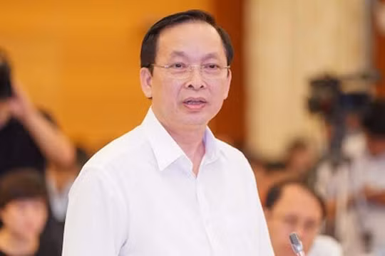 Ông Đào Minh Tú chia sẻ tại một hội nghị hồi tháng 6/2020. Ảnh: VGP.