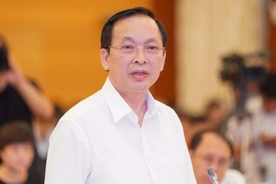 Ông Đào Minh Tú chia sẻ tại một hội nghị hồi tháng 6/2020. Ảnh: VGP.