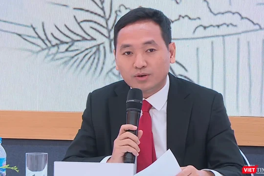 CEO Gelex Nguyễn Văn Tuấn phát biểu trả lời cổ đông tại AGM 2021 (Ảnh chụp màn hình)