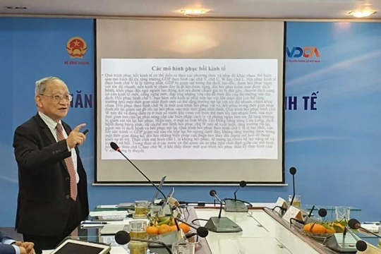 TS. Lê Đăng Doanh chia sẻ tại buổi toạ đàm ‘Năng lượng cho Phục hồi kinh tế sau đại dịch Covid-19’