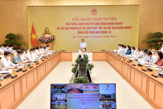 Thủ tướng Chính phủ Phạm Minh Chính phát biểu tại hội nghị (Ảnh: VGP)