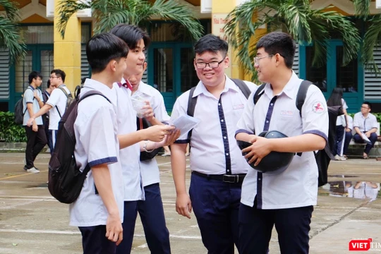 Thí sinh dự thi THPT quốc gia 2019