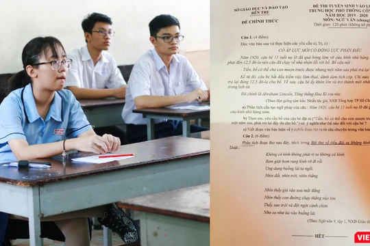 Nhầm lẫn kiến thức lịch sử trong đề thi môn Ngữ văn 