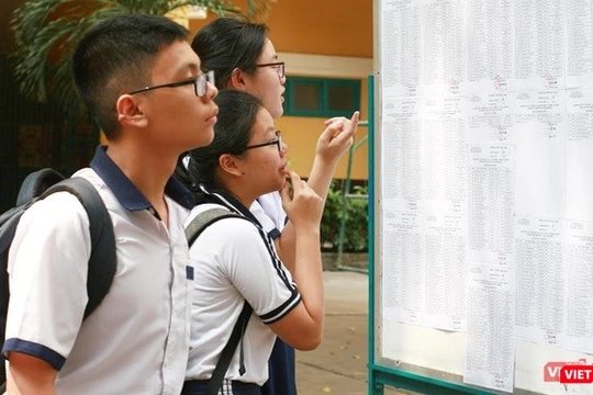 Thí sinh dự thi kỳ thi tuyển sinh vào lớp 10 năm học 2019-2020