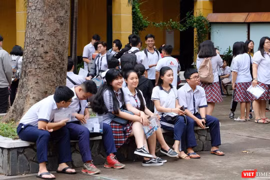 Thí sinh tham dự kỳ thi THPT quốc gia 2019