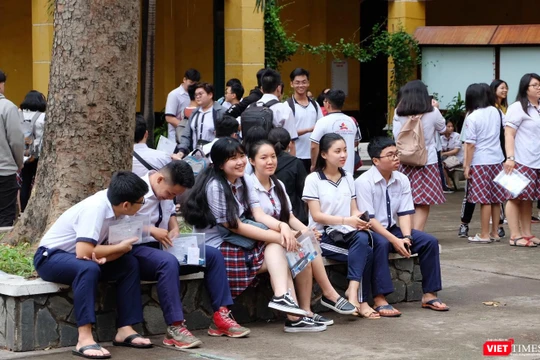 Thí sinh tham dự kỳ thi THPT quốc gia 2019