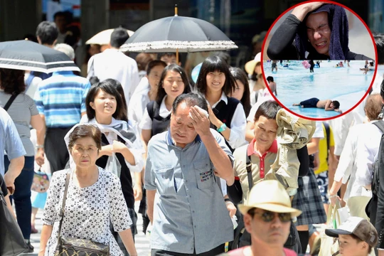 Nhật Bản gồng mình trong đợt nắng nóng cực đoan(Ảnh: Japan Times)