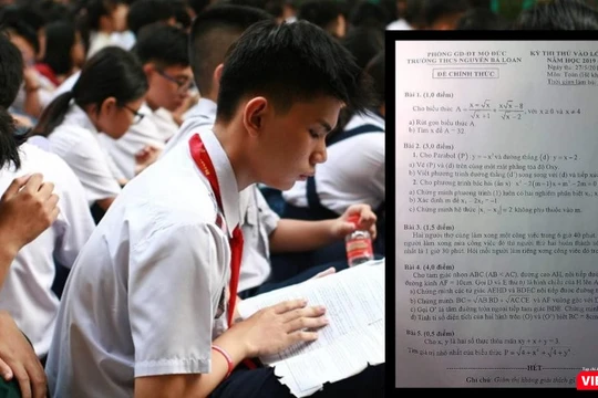 Đề thi chính thức giống với đề thi thử