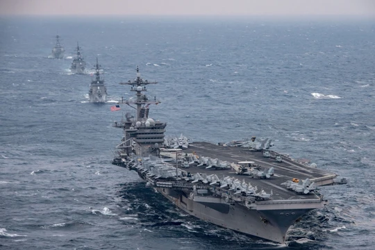 Cụm tác chiến tàu sân bay Mỹ Carl Vinson từng tuần tra ở Biển Đông