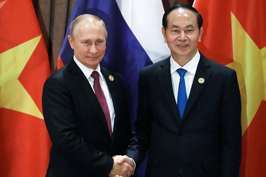 Chủ tịch nước Trần Đại Quang và Tổng thống Nga Putin
