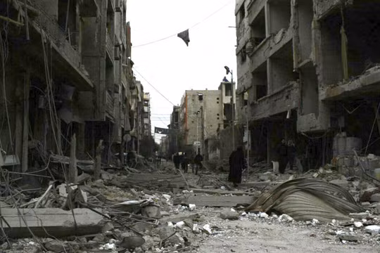 Cảnh đổ nát ở Đông Ghouta