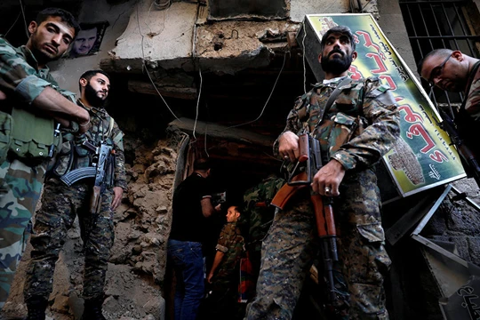 Binh sĩ Syria trên chiến trường