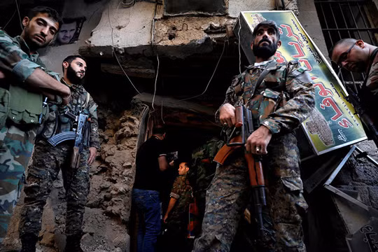 Binh sĩ Syria trên chiến trường