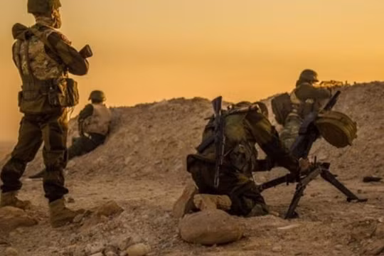 Binh sĩ đặc nhiệm Syria trên chiến trường. Đây là lực lượng tinh nhuệ được các chuyên gia Nga trực tiếp huấn luyện, đào tạo qua thực tế chiến đấu