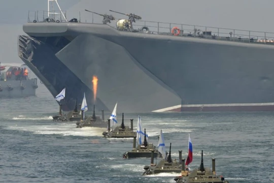 Hải quân Nga tập trận đổ bộ trên biển