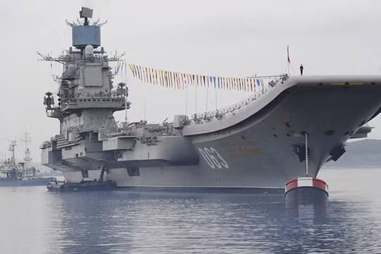 Nga đã điều tàu sân bay duy nhất tới tham chiến tại Syria