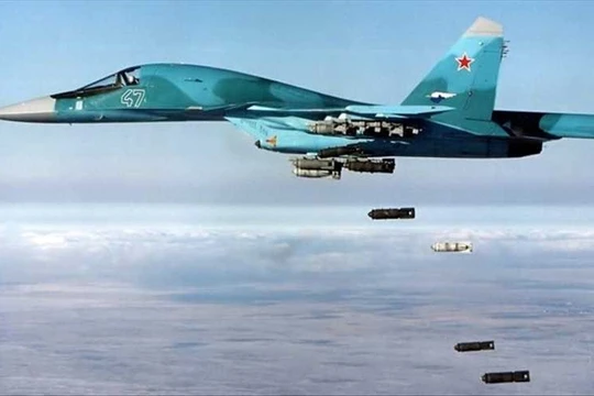 Cường kích tối tân Su-34 Nga diệt mục tiêu trên chiến trường Syria