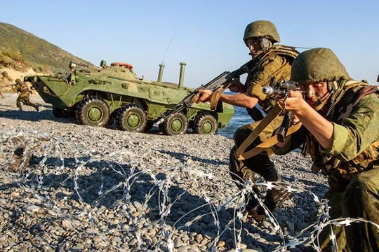 Binh sĩ Nga trong một cuộc tập trận