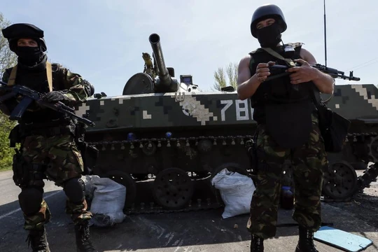 Binh sĩ Ukraine ở khu vực miền đông