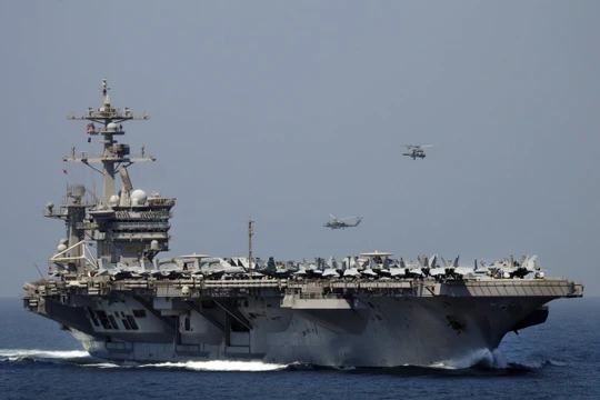 Cụm tác chiến tàu sân bay Mỹ vừa tuần tra thực thi tự do hàng hải ở Biển Đông