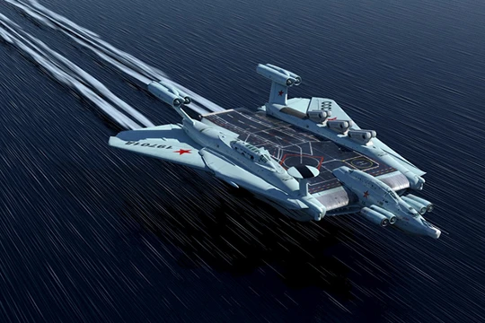 Mô hình máy bay lưỡng cư ekranoplan của Nga