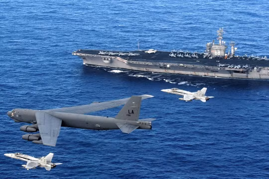 Cụm tác chiến tàu sân bay Mỹ luôn thường trực tại các điểm nóng trên thế giới