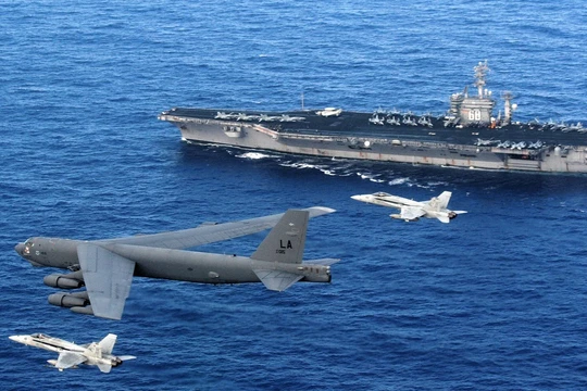 Cụm tác chiến tàu sân bay Mỹ luôn thường trực tại các điểm nóng trên thế giới