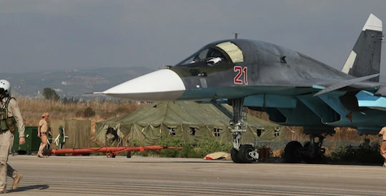 Cường kích tối tân Su-34 làm nhiệm vụ tại chiến trường Syria
