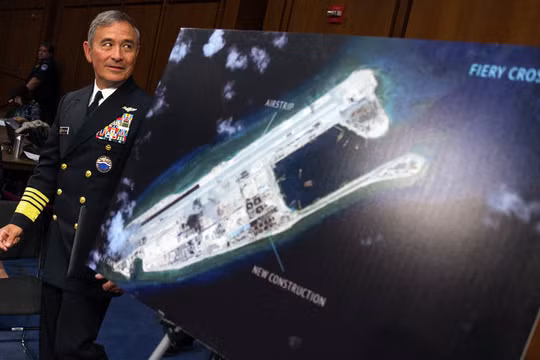 Đô đốc Harris từng nhiều lần tỏ thái độ cứng rắn với Trung Quốc về Biển Đông khiến Trung Quốc tức giận