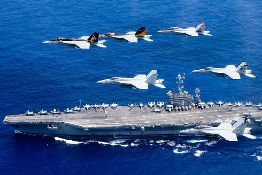 Cụm tác chiến tàu sân bay thường xuyên có mặt tại các điểm nóng trên thế giới