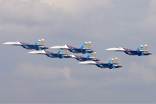 Phi đội Su-27 Tráng sĩ Nga nổi tiếng