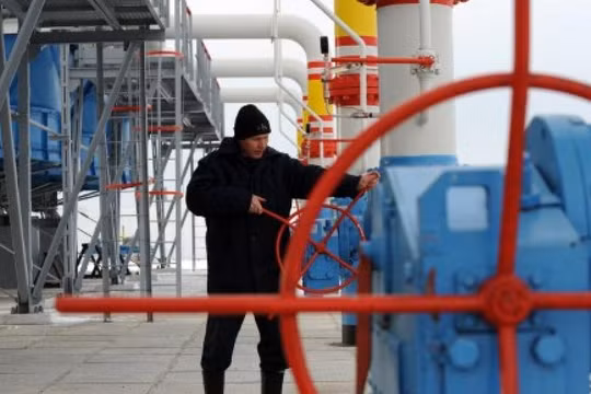 Một trạm bơm khí đốt của Naftogaz tại Ukraine.