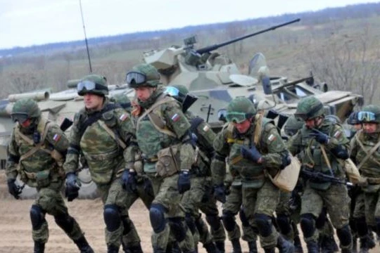 Binh sĩ Nga trong một cuộc tập trận