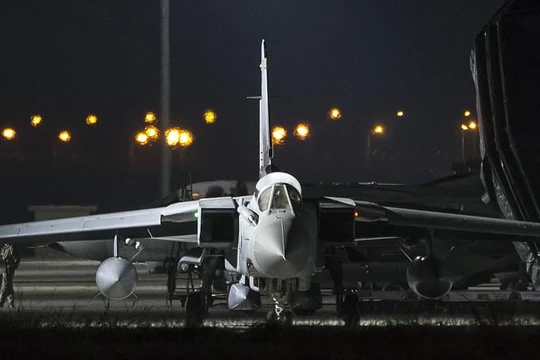 Chiến đấu cơ Tornado của Anh chuẩn bị xuất kích từ Cyprus trong đợt tấn công Syria hôm 14/4