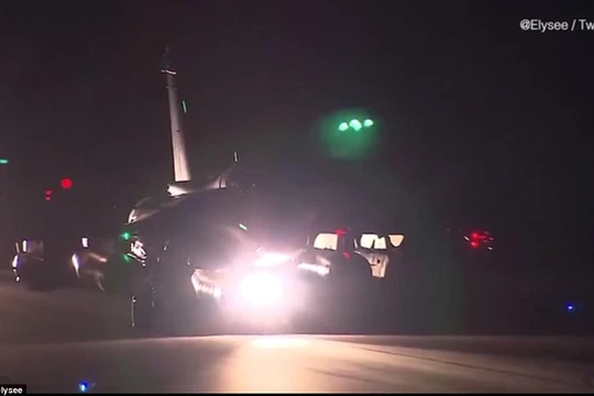 Chiến đấu cơ Rafale của Pháp xuất kích tấn công Syria hôm 14/4