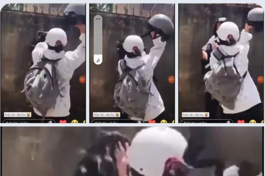 Ảnh tự khoe trên tiktok của YN- nữ sinh đánh bạn dã man ngày 24/10