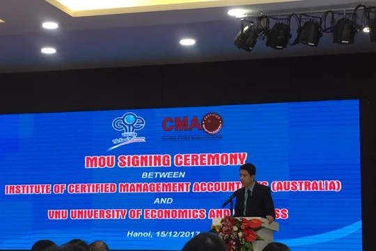 Ông Phan Lê Thành Long - Giám đốc Viện Kế toán Quản trị Công chứng Úc (CMA Australia) tại Việt Nam