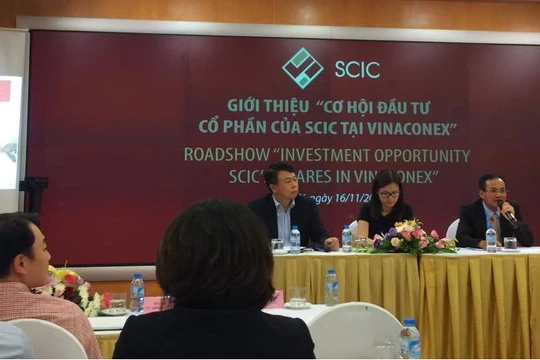 Buổi Road show "Giới thiệu cơ hội đầu tư cổ phần của SCIC tại Vinaconex" được tổ chức ngày 16/11/2017 (Ảnh: P.D)
