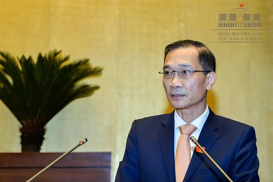 Chủ nhiệm Ủy ban Kinh tế của Quốc hội Vũ Hồng Thanh trình bày Báo cáo giải trình, tiếp thu và chỉnh lý dự án Luật (Nguồn: Quochoi)