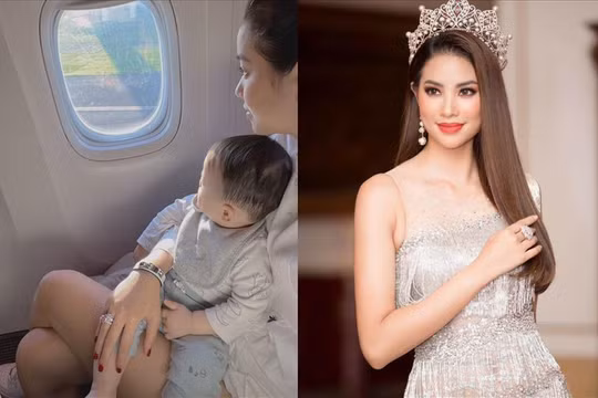 Hoa hậu Phạm Hương trở về Việt Nam cùng 2 cậu con trai 