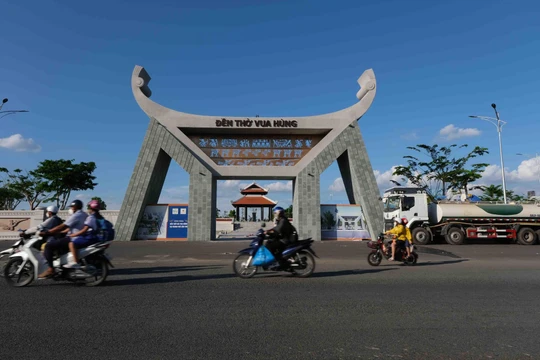 Công trình Đền thờ Vua Hùng tọa lạc trên diện tích rộng hơn 39.000m2 