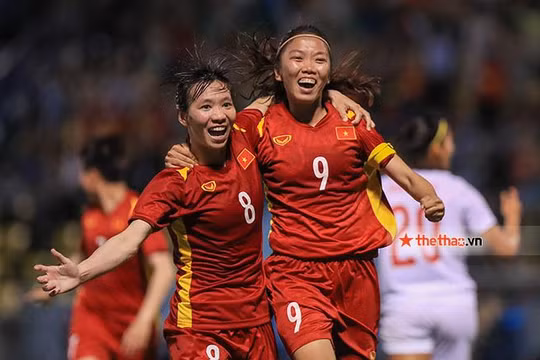 Các cô gái vàng ngược dòng giành chiến thắng ấn tượng. Ảnh: VFF 