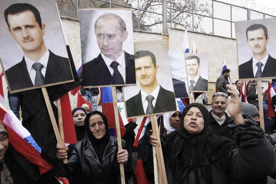 Người dân Syria ủng hộ Putin và Assad.