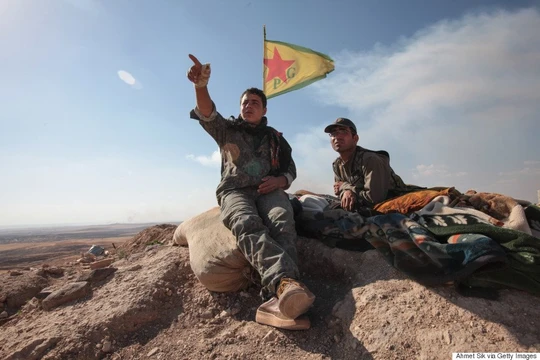 Binh sĩ YPG tại Afrin.