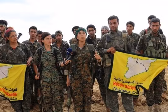 Nhóm SDF được thống trị bởi các tay súng người Kurd. 