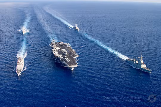 Cụm tác chiến tàu sân bay Mỹ luôn thường trực ở các điểm nóng trên thế giới