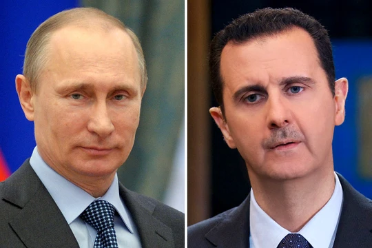 Tổng thống Nga Putin và tổng thống Syria Assad