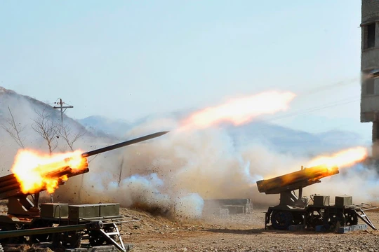 Triều Tiên tập trận năm 2013.