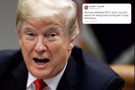 Ông Trump tuyên bố sẽ rút quân khỏi Syria trong vòng 60 đến 100 ngày.